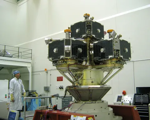 Five THEMIS probes undergo vibration test