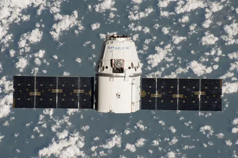 SpaceX CRS-11 Dragon approaching the ISS.