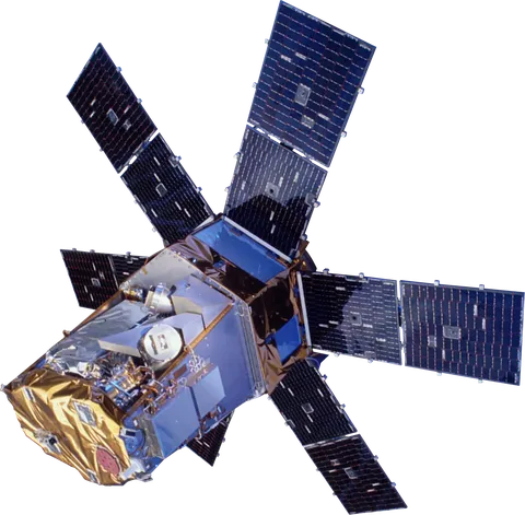 Image of the SORCE spacecraft with transparent background.