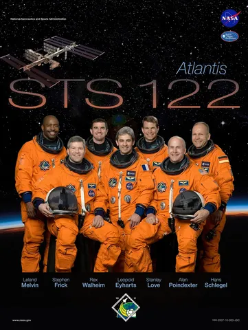 STS-122 NASA Space Flight Awareness mission poster