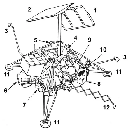 Surveyor spacecraft drawing