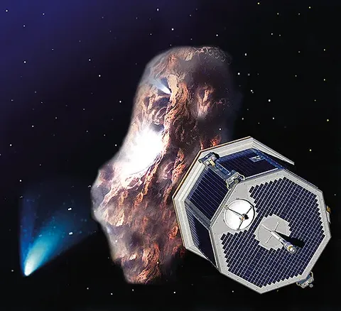 Artists rendering of the Comet Nucleus Tour (CONTOUR) spacecraft which is presumed lost after numerous attempts at contact.
