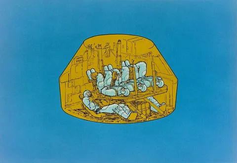 Artist concept illustrating of Skylab Rescue Command Module
