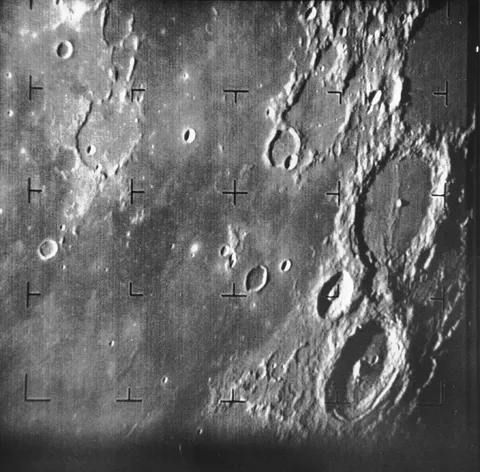 This is the first image of the Moon from a US spacecraft which was taken by Ranger 7 on July 31, 1964 at 13:09 UTC, about 17 minutes before impact.…