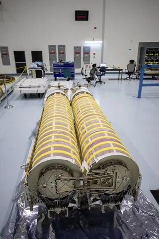 ISS Roll Out Solar Array kit 1 arrival at KSC