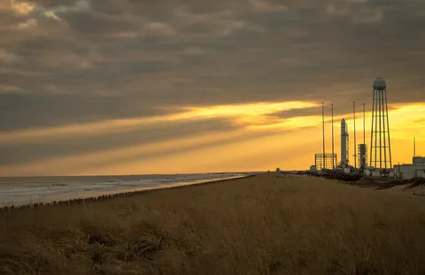 20140106 Antares CRS Orb 1 rocket at MARS pad 0A