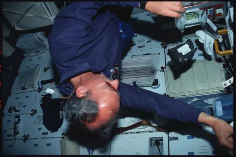 S45 05 014 Mission Commander Bolden and Payload Specialist Frimout DPLA 11d1a97d4d9b048d7527b8815bd9839f