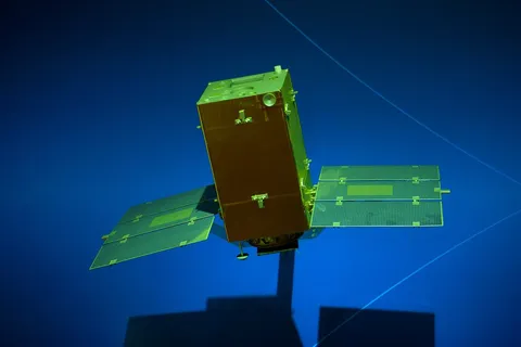 太陽観測衛星『ようこう』模型（1/10スケール）