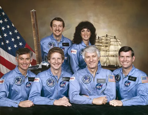 STS 41 D crew