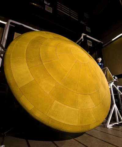Curiosity's heat shield during development