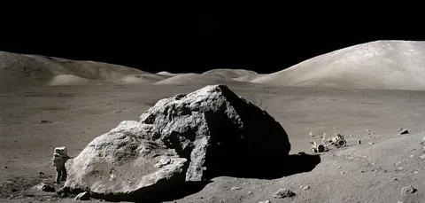 Apollo 17 Harrison H. Schmitt and Tracy's Rock AS17 140 21493+AS17 140 21497 2025