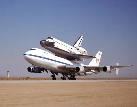 STS 68 747 SCA Ferry Flight Takeoff for Delivery to Kennedy Space Center, Florida