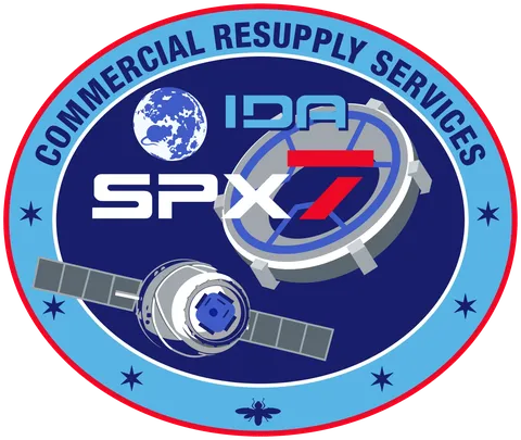 NASA's insignia for SpaceX's Commercial Resupply Services-7 (CRS-7) mission to the International Space Station (SpX-7)