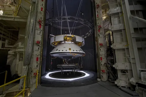 The Mars 2020 spacecraft readies for testing