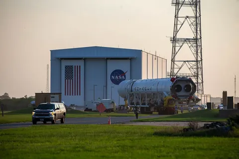 NG 19 Antares Roll Out to Pad 0A