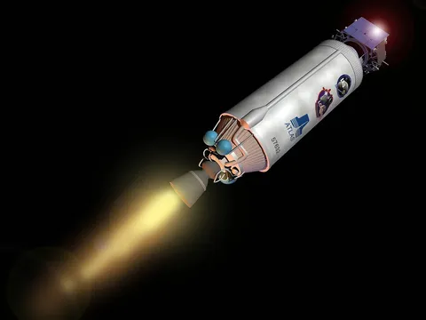 LCROSS spacecraft with Centaur Stage