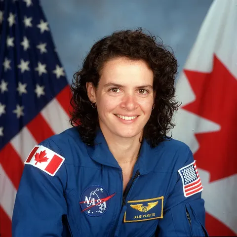 International astronaut Julie Payette, mission specialist, representing the Canadian Space Agency (CSA).