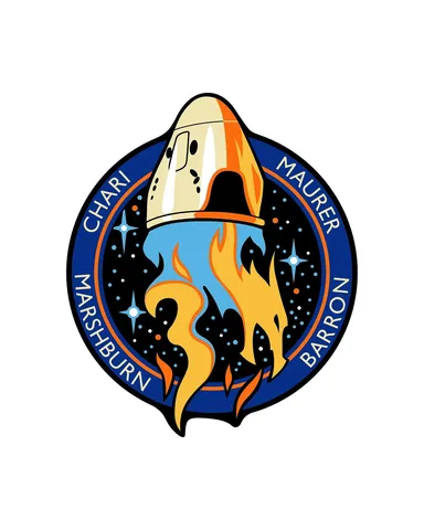 jsc2021e022983 (APril 27, 2021) --- The official insignia of the SpaceX Crew-3 mission to the International Space Station.