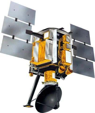 Image of the QuikSCAT spacecraft with transparent background.