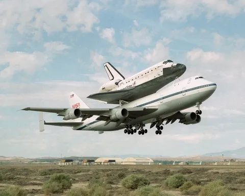 STS 64 SCA Ferry Flight Takeoff