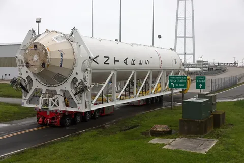 New Antares Rocket Rolls Out at NASA Wallops