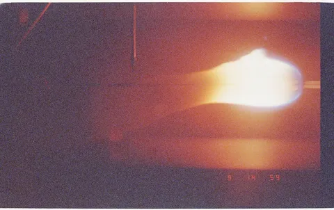 208 025 Wire Insulation Flammability Experiment Imagery from the experiment camera. DPLA 00aece76d865c6654f4a29199c43ec4f