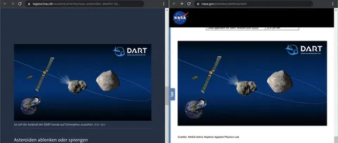 20211125 20 50 20 Falsche Urheberrechtsangabe Double Asteroid Redirection Test Mission NASA CENS 02