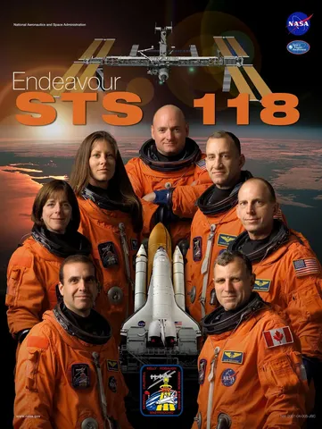 STS-118 NASA Space Flight Awareness mission poster