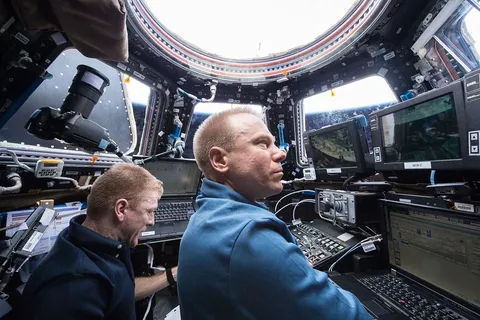 ISS 47 Tim Kopra and Tim Peake capture Cygnus OA 6