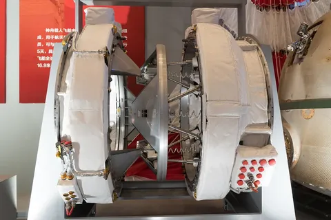 Docking device used by China Manned Space Program displayed at the National Museum of China.