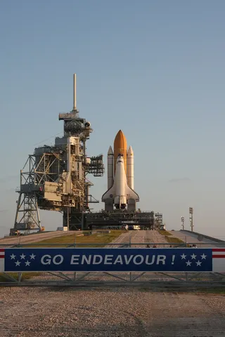 Space Shuttle Endeavour on LC-39-B in preperation as a Launch on Need as STS-400 for the STS-125 mission. It will be move to LC-39-A after the…