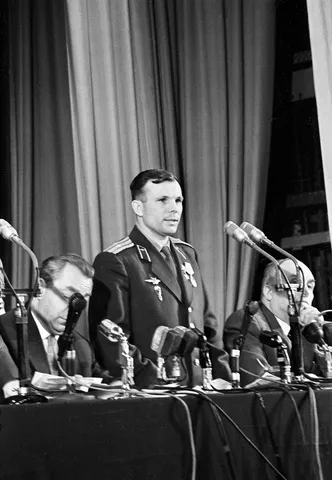Gagarin's return, 15 April 1961