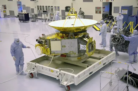 New Horizons on work stand