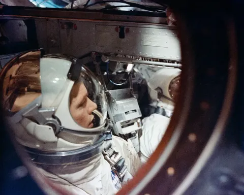 Close up view of astronaut David R. Scott, pilot of the Gemini 8 spaceflight