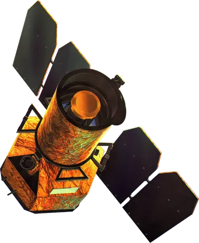 Artist's concept of the GALEX spacecraft.