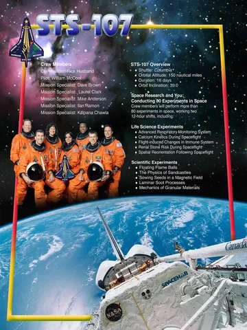 STS-107 Mission Poster