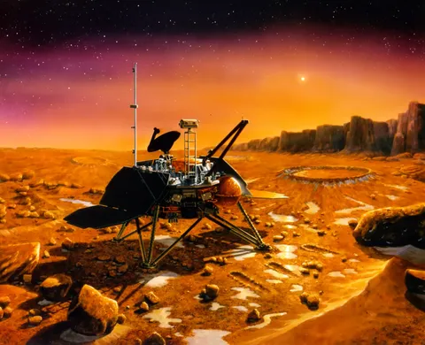 Mars Polar Lander artist depiction
