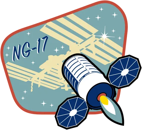 NASA logo for Northrop Grumman's NG-17 Cygnus, the sixth Commercial Resupply Services (CRS)-2 mission