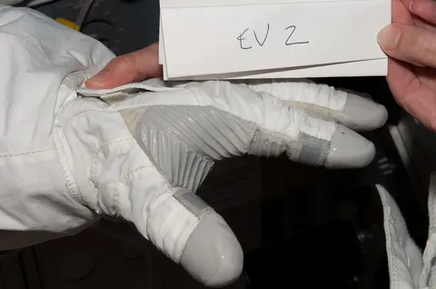 S125E007195 Glove Inspection Images taken after EVA1 DPLA 533bc256ae1f12a74001f7a86ed27746