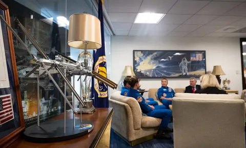 NASA’s SpaceX Crew 5 Astronauts with Agency Leadership