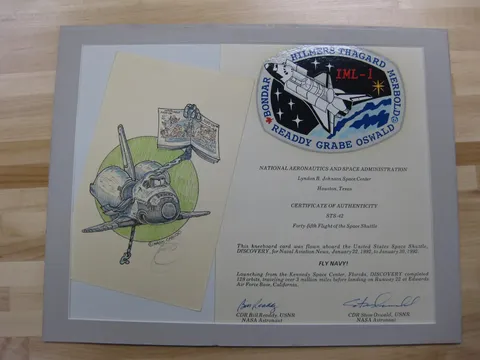 2012 69 2 Montage, Cartoon Kneeboard Card, Certificate of Authenticity