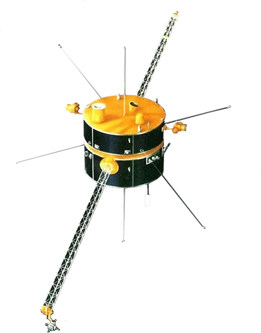 Image of the Wind spacecraft with transparent background.