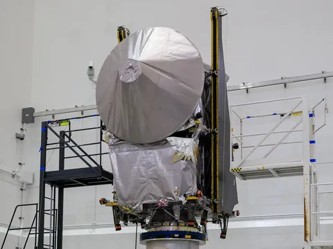 Lucy spacecraft lifted to dolly operations