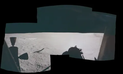 Apollo 14 - Post-EVA-1 CDR Window Pan - Taken by Alan Shepherd - Images AS14-66-9317-9322