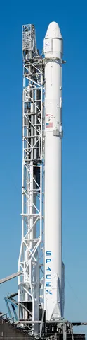 A massive photo merge of 16 photos taken at Launch Complex 40 the morning of the #CRS8 #Falcon9 launch of the Dragon capsule to the International…