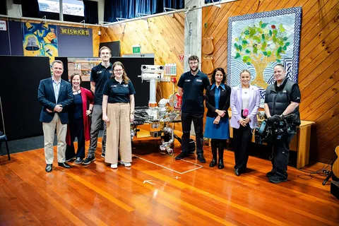 Mars Opportunity Rover Replica Launch with Dr Vandi Verma at St Kentigern School, Auckland, 16 September 2024-05