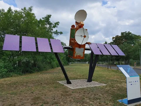 Model of Jason at EUMETSAT.