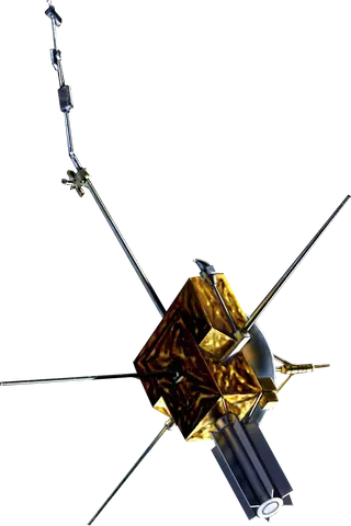 Image of the Ulysses spacecraft with transparent background.