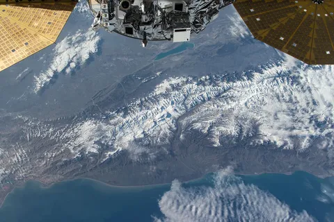 An Earth observation taken from the International Space Station during a day pass. Also in view is the Cygnus cargo spacecraft, which arrived on Dec.…